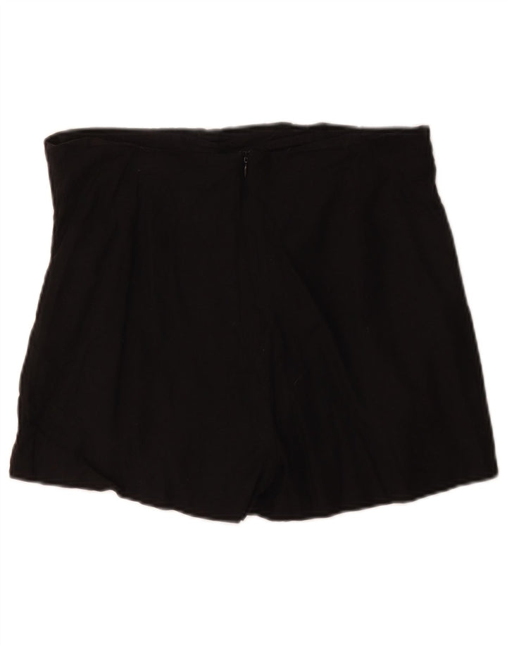 Zara Shorts feminino casual grande W30 preto