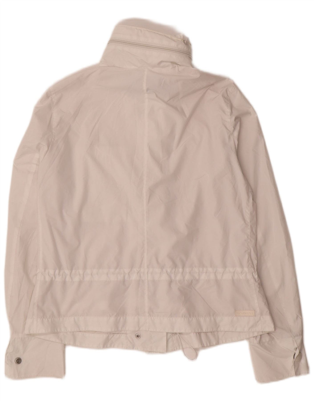 Jaqueta corta-vento feminina Armani Jeans Reino Unido 8 poliéster branco pequeno