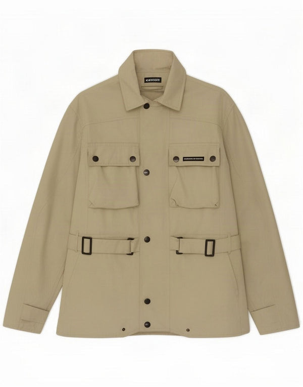 Tucano Urbano Mens Racer Jacket UK 38 Poliéster bege médio