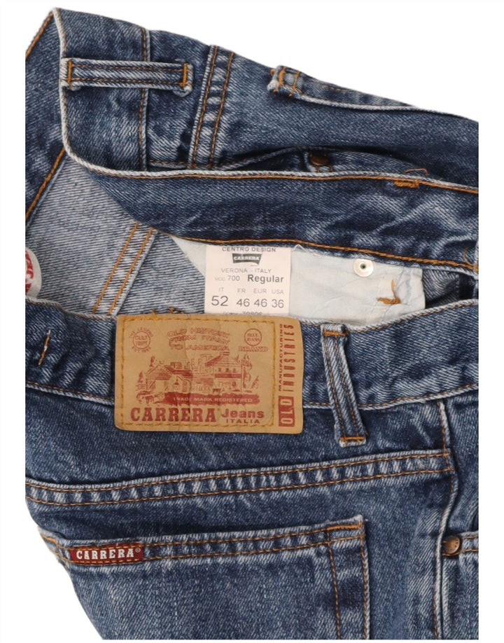 CARRERA Masculino 700 Regular Straight Jeans W36 L30 Azul Algodão