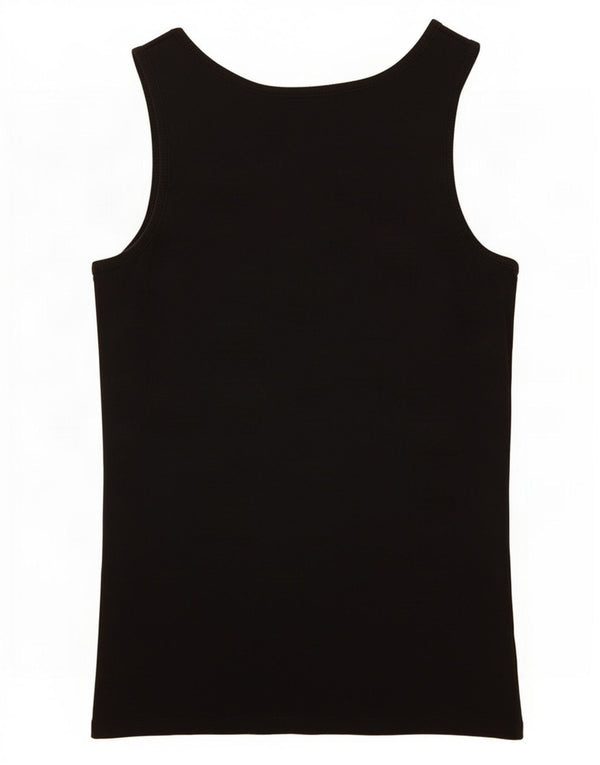 Colete feminino Guess com estampa gráfica UK 12 algodão preto médio