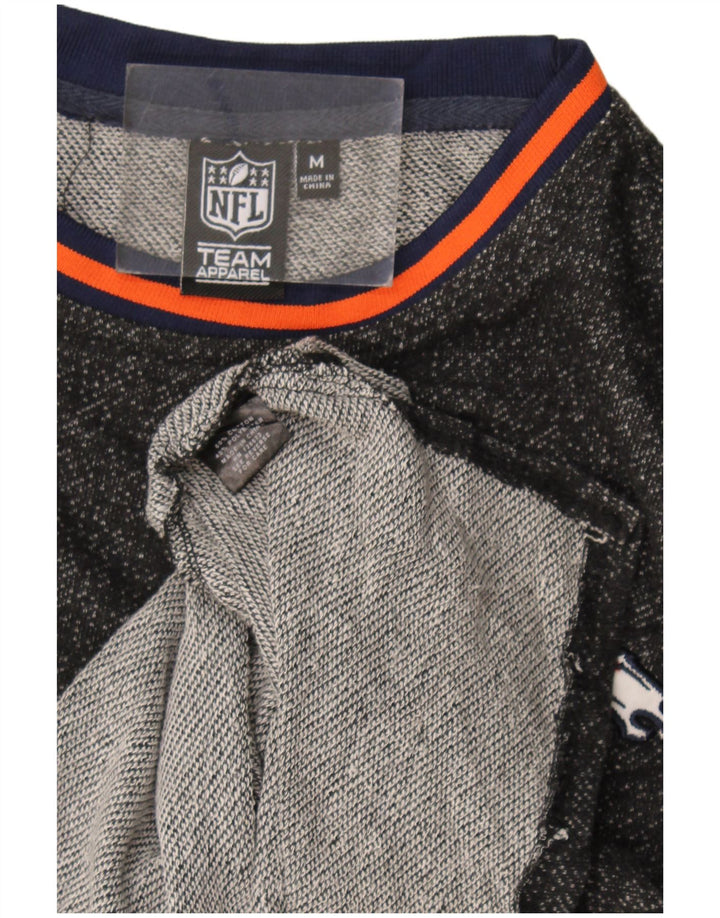 NFL masculino Denver Broncos moletom gráfico jumper cinza médio manchado