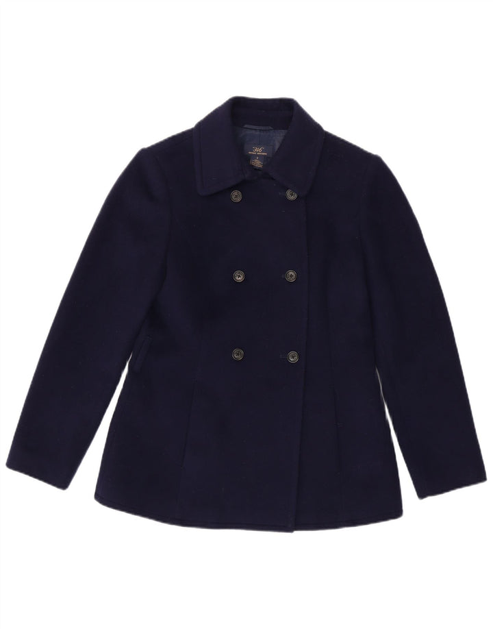 Casaco feminino Brooks Brothers Pea US 2 XS azul marinho lã
