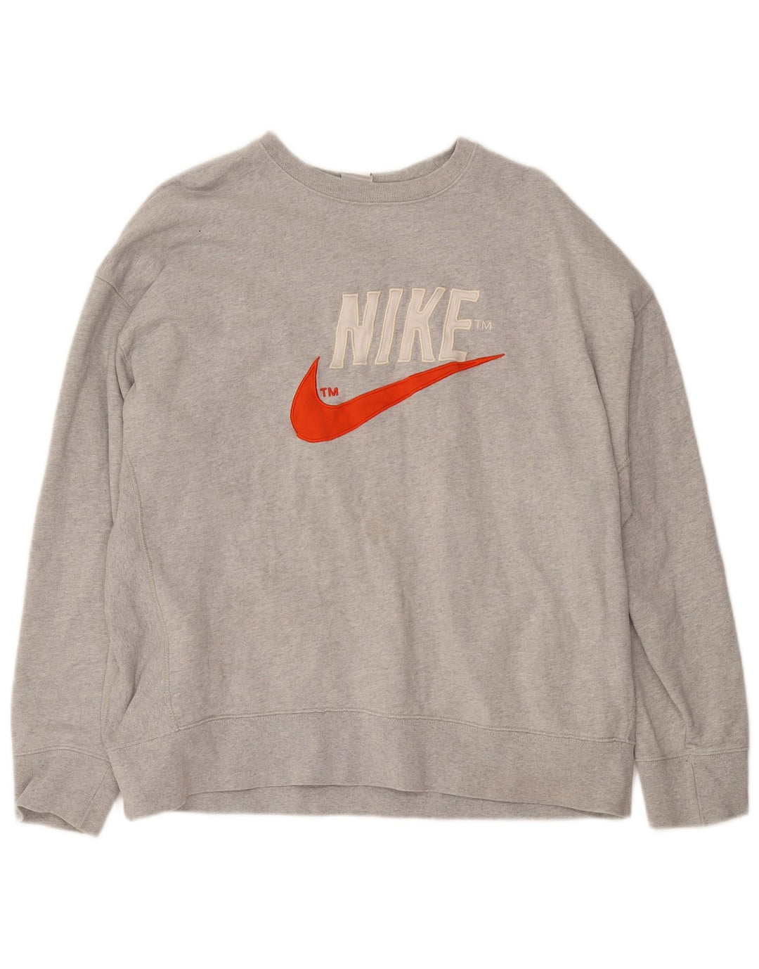 Moletom gráfico masculino Nike Jumper XL cinza algodão