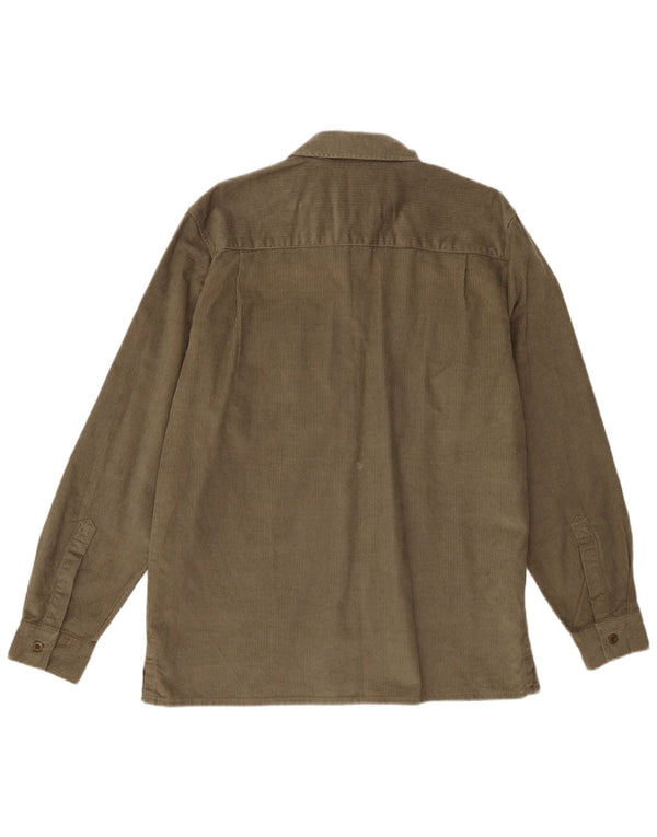 Camisa masculina de veludo cotelê Levi's grande de algodão cáqui
