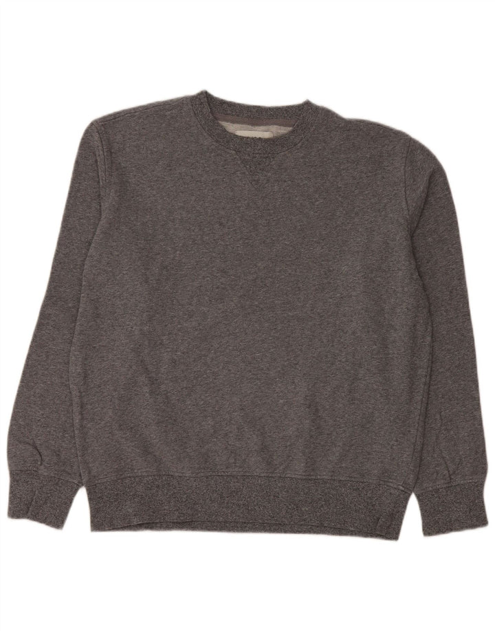 Suéter masculino MARKS & SPENCER de algodão cinza médio
