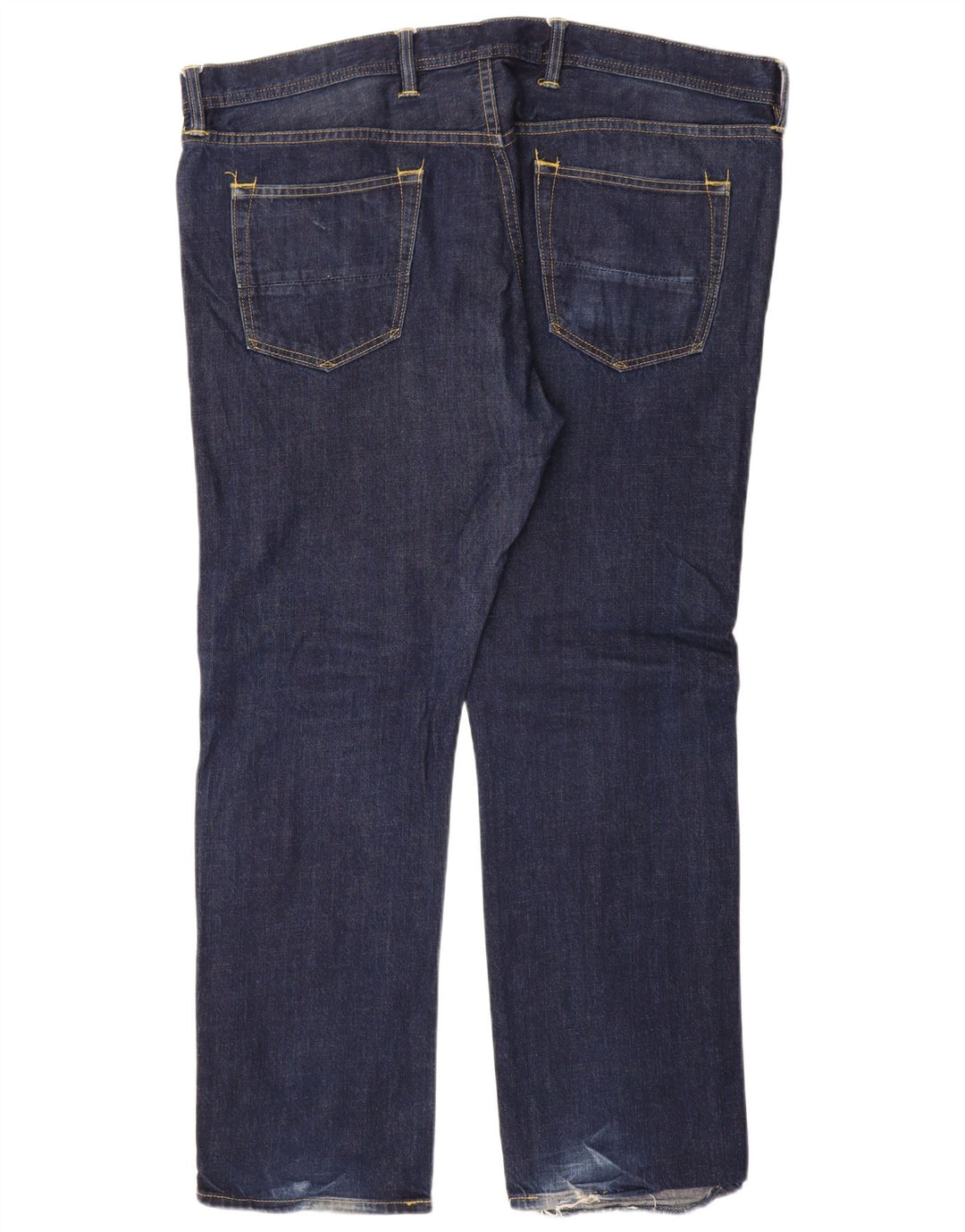Jeans retos masculinos Marks & Spencer W42 L31 algodão azul marinho