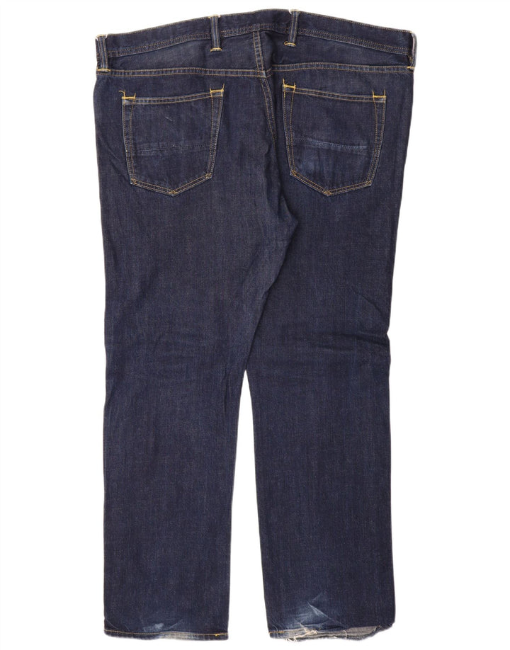 Jeans retos masculinos Marks & Spencer W42 L31 algodão azul marinho
