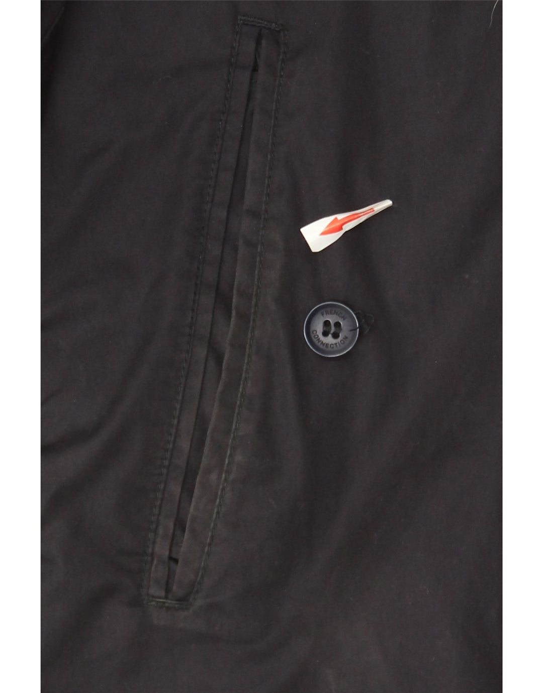 Jaqueta bomber masculina French Connection Reino Unido 40 grande algodão azul marinho