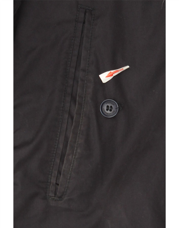 Jaqueta bomber masculina French Connection Reino Unido 40 grande algodão azul marinho