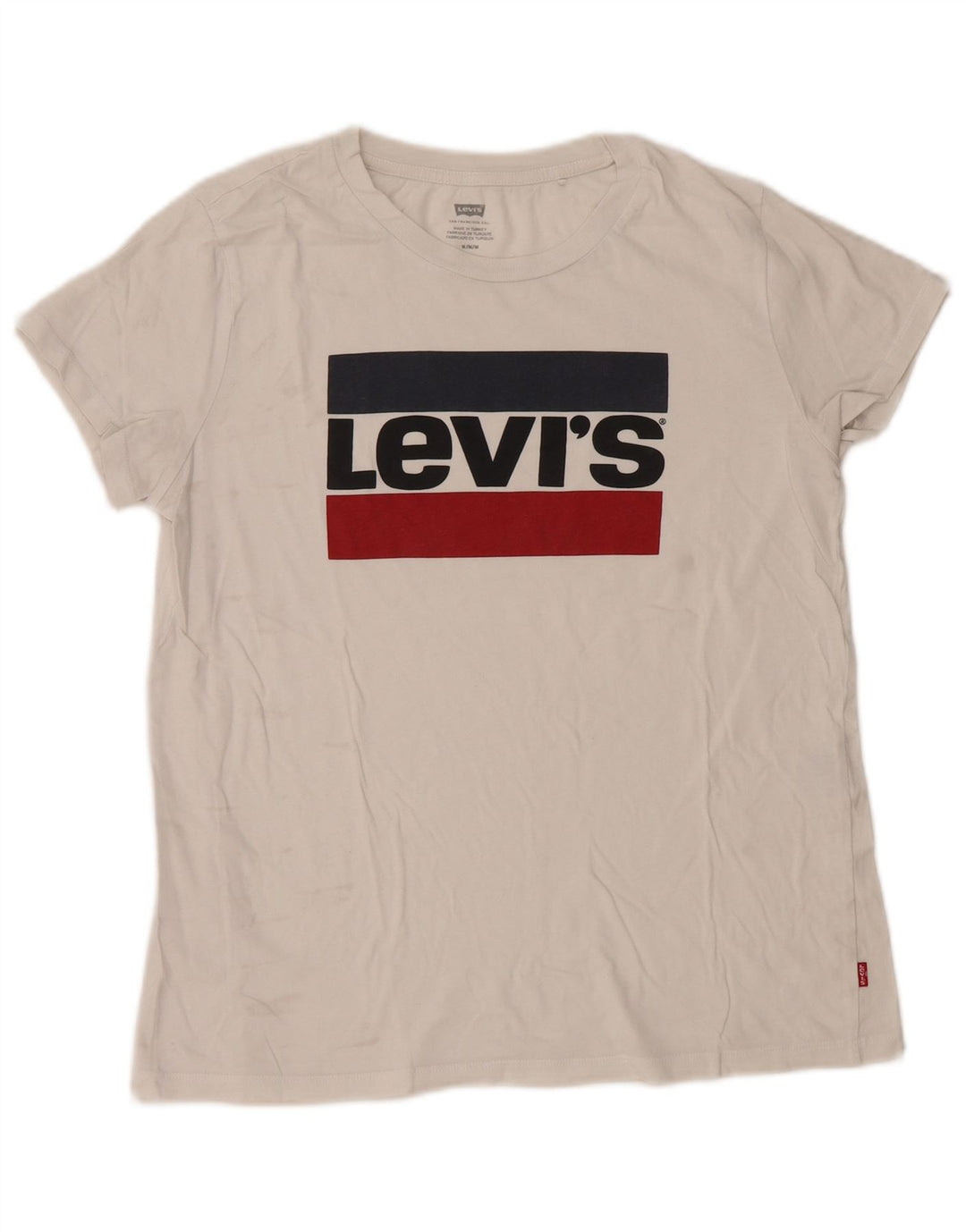 Camiseta gráfica masculina Levi's Top médio branco