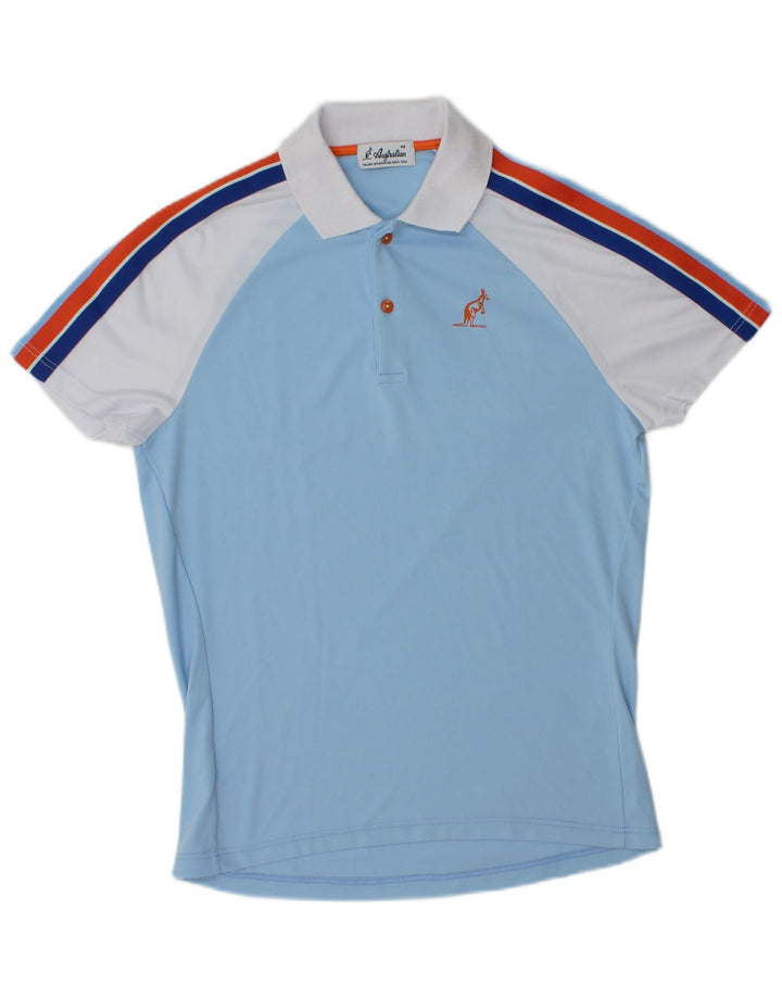 Camisa polo masculina AUSTRALIAN L'ALPINA IT 46 poliéster bloco colorido azul pequeno