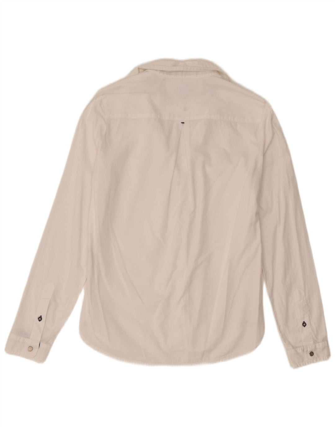 Camisa Trussardi Jeans Mulher UK 10 Pequena Branca