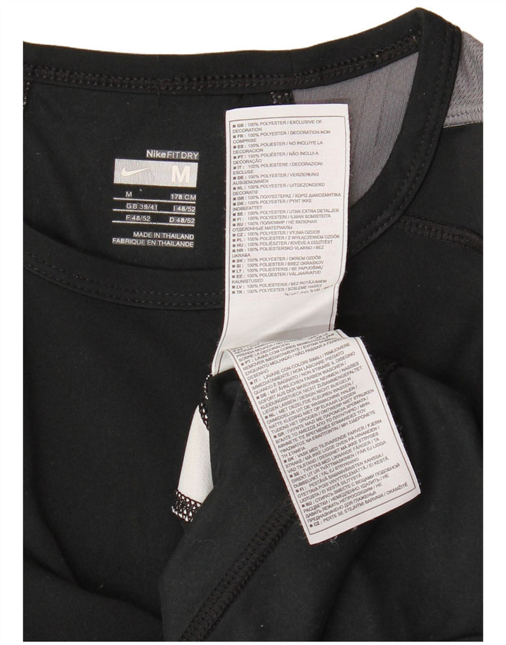 Camiseta masculina NIKE Fit Dry Top UK 39/41 Médio Preto Colourblock Poliéster