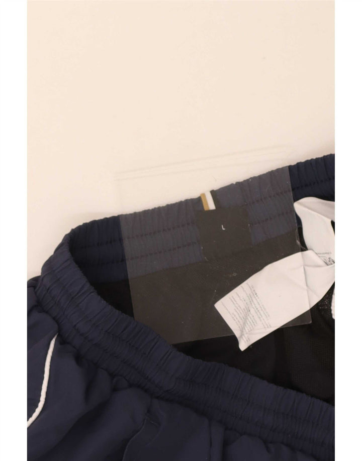Hugo Boss Mens Graphic Sport Shorts Grande Poliéster Azul Marinho