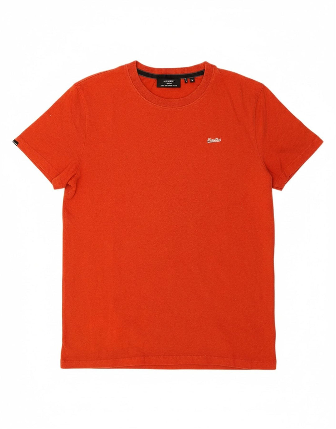 Camiseta masculina SUPERDRY Top médio algodão vermelho