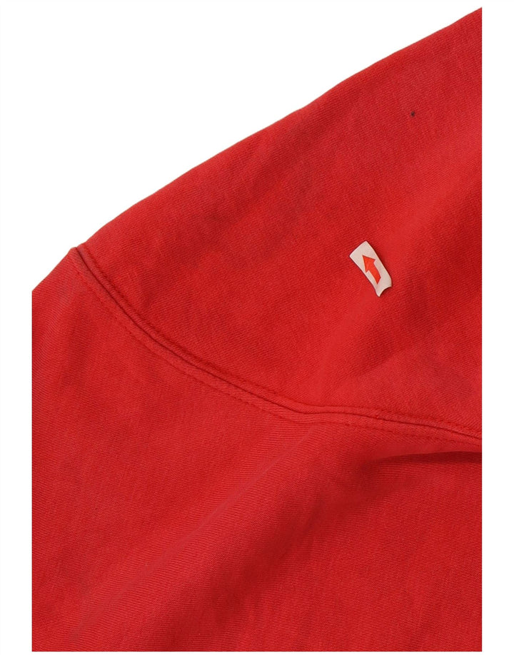 Jumper com capuz gráfico masculino Champion médio algodão vermelho