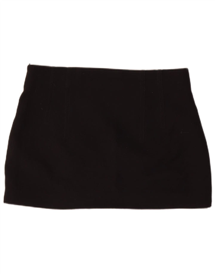Mini saia feminina Zara XL W34 poliéster preto