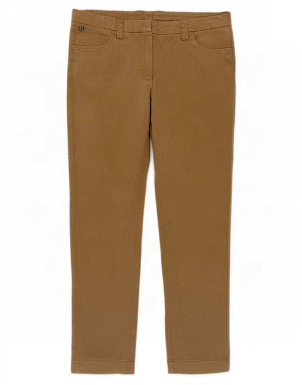Calça feminina casual Marlboro Classics W32 L27 algodão cáqui