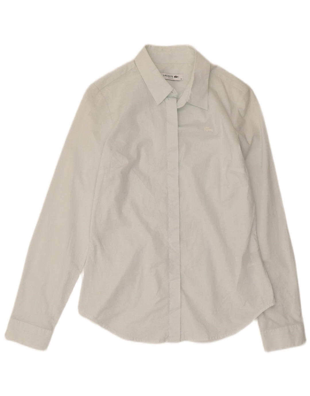 Camisa feminina Lacoste Slim Fit tamanho 36 pequeno algodão verde