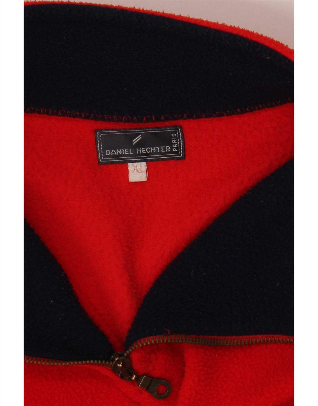Daniel Hechter Suéter masculino de lã com zíper e gola XL vermelho