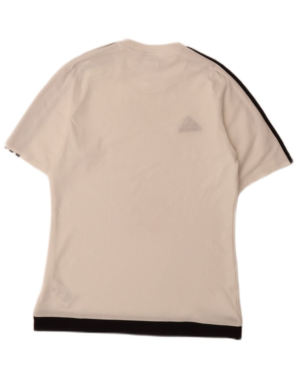 Adidas Camiseta Masculina Top Pequena Branca Poliéster Esportiva