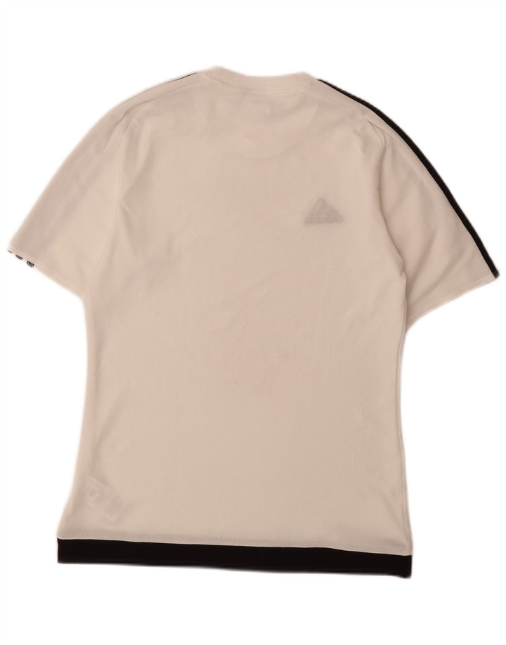 Adidas Camiseta Masculina Top Pequena Branca Poliéster Esportiva