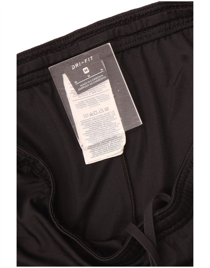 Shorts esportivos masculinos Nike Dri Fit médio preto colorblock poliéster