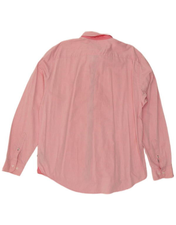 Camisa masculina Tommy Hilfiger New York Fit 2XL algodão rosa