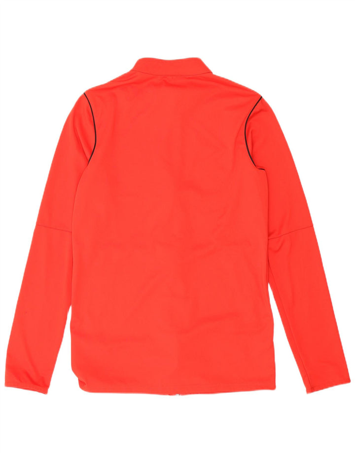 Nike Womens Dri Fit Tracksuit Top Jacket UK 10 Pequeno Poliéster Vermelho