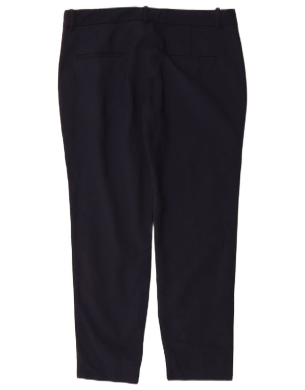 Zara Calça Chino Feminina Slim Grande W30 L27 Azul Marinho