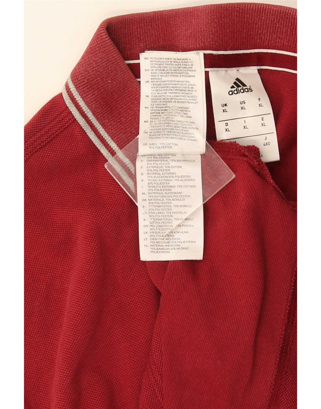 Camisa Polo Masculina Adidas XL Vermelha