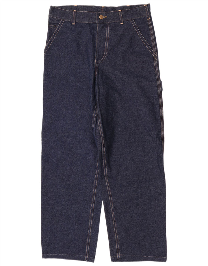 Carhartt Mens Cargo Jeans W32 L27 Azul Marinho Algodão