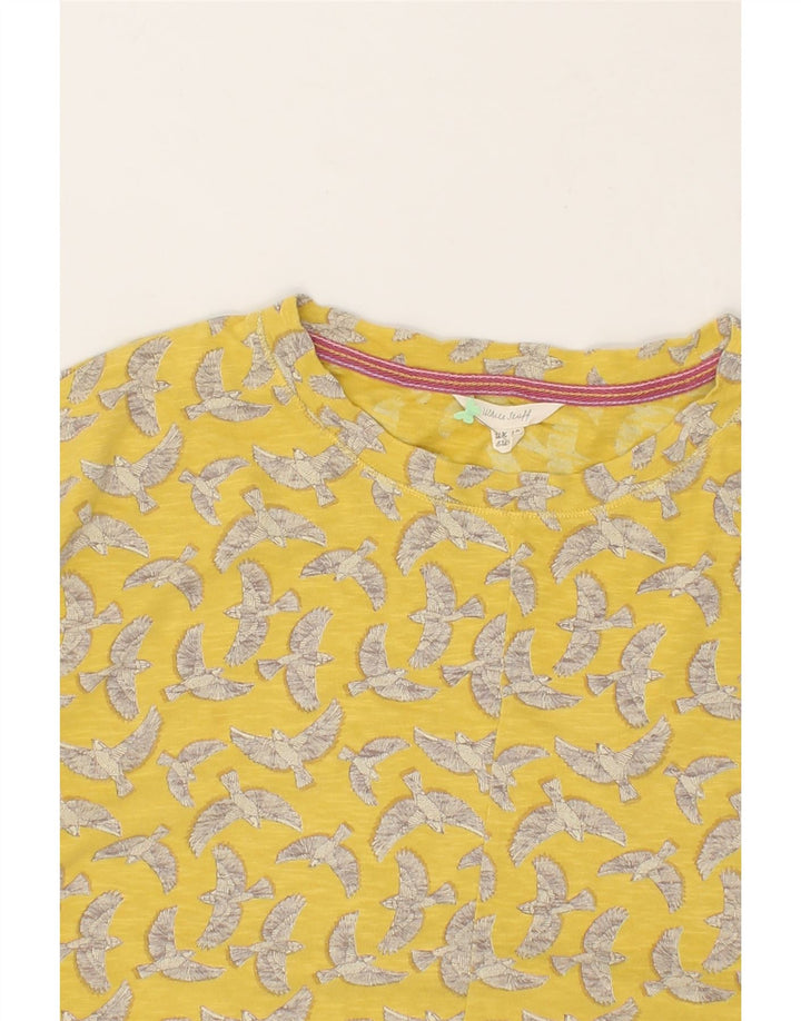 WHITE STUFF Womens Oversized Sweatshirt Jumper UK 12 Medium Yellow Vintage White Stuff and Second-Hand White Stuff from Messina Hembry 