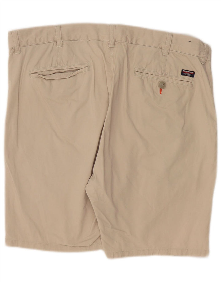 Shorts Chino Masculino SUPERDRY W36 Grande Algodão Bege