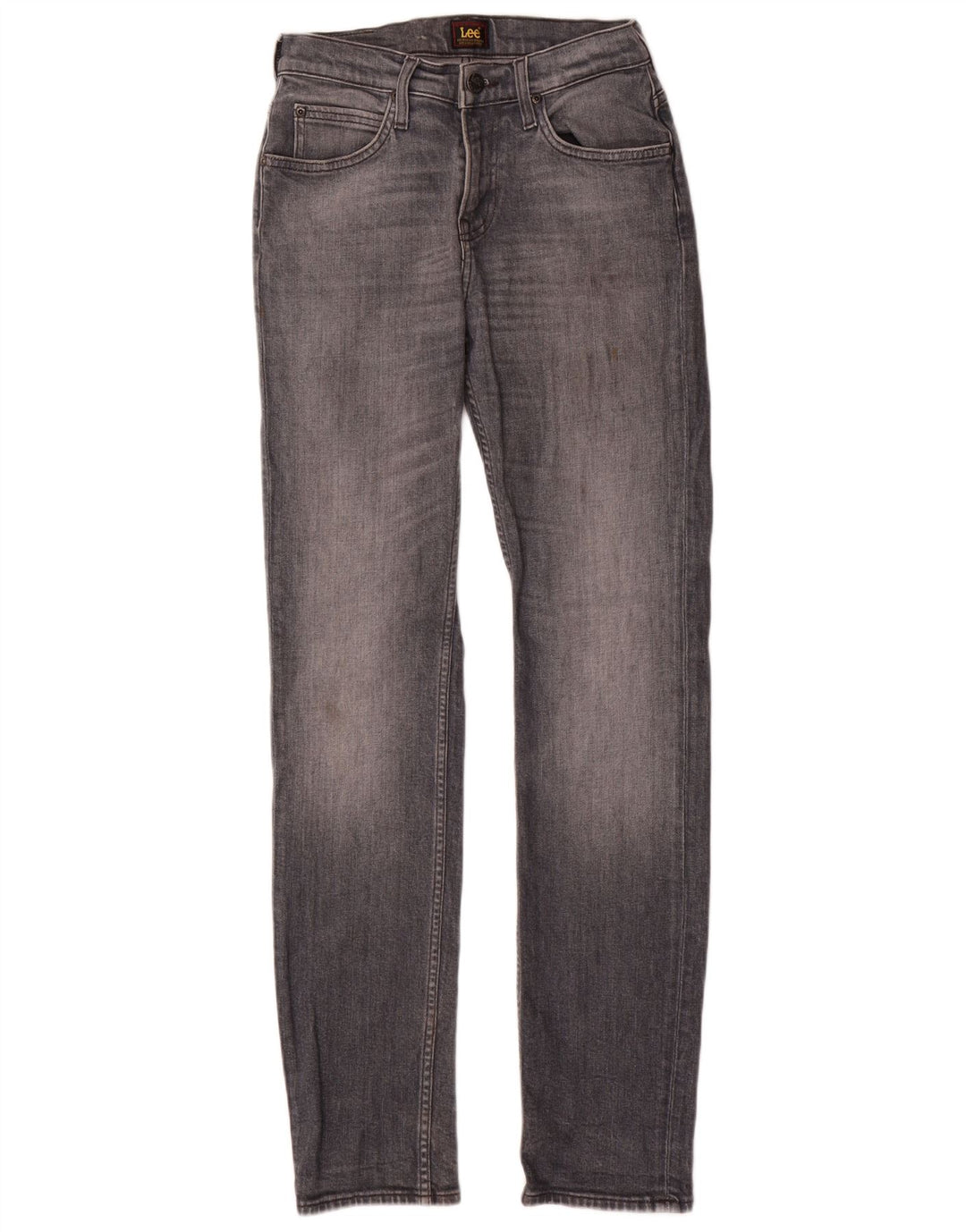 Lee Womens Rider Slim Jeans W28 L32 Cinza Algodão