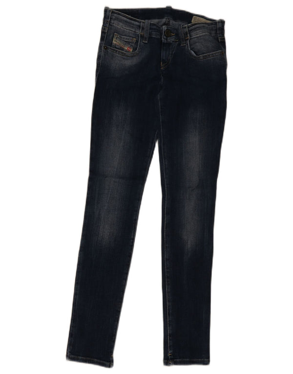 Diesel Boys Stretch Jeans Skinny 9-10 Anos W24 L28 Azul Marinho Algodão