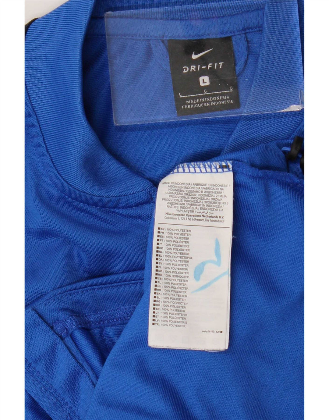 Jaqueta Nike Masculina Dri Fit Graphic Tracksuit Grande Bloco Colorido Azul