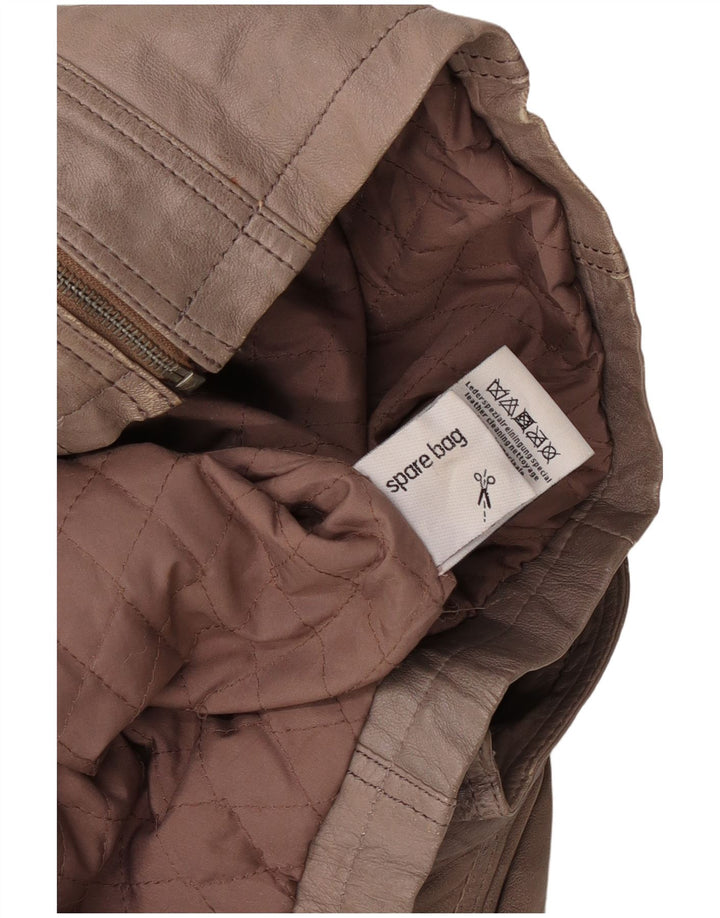 Jaqueta de couro masculina vintage UK 38 couro cinza médio
