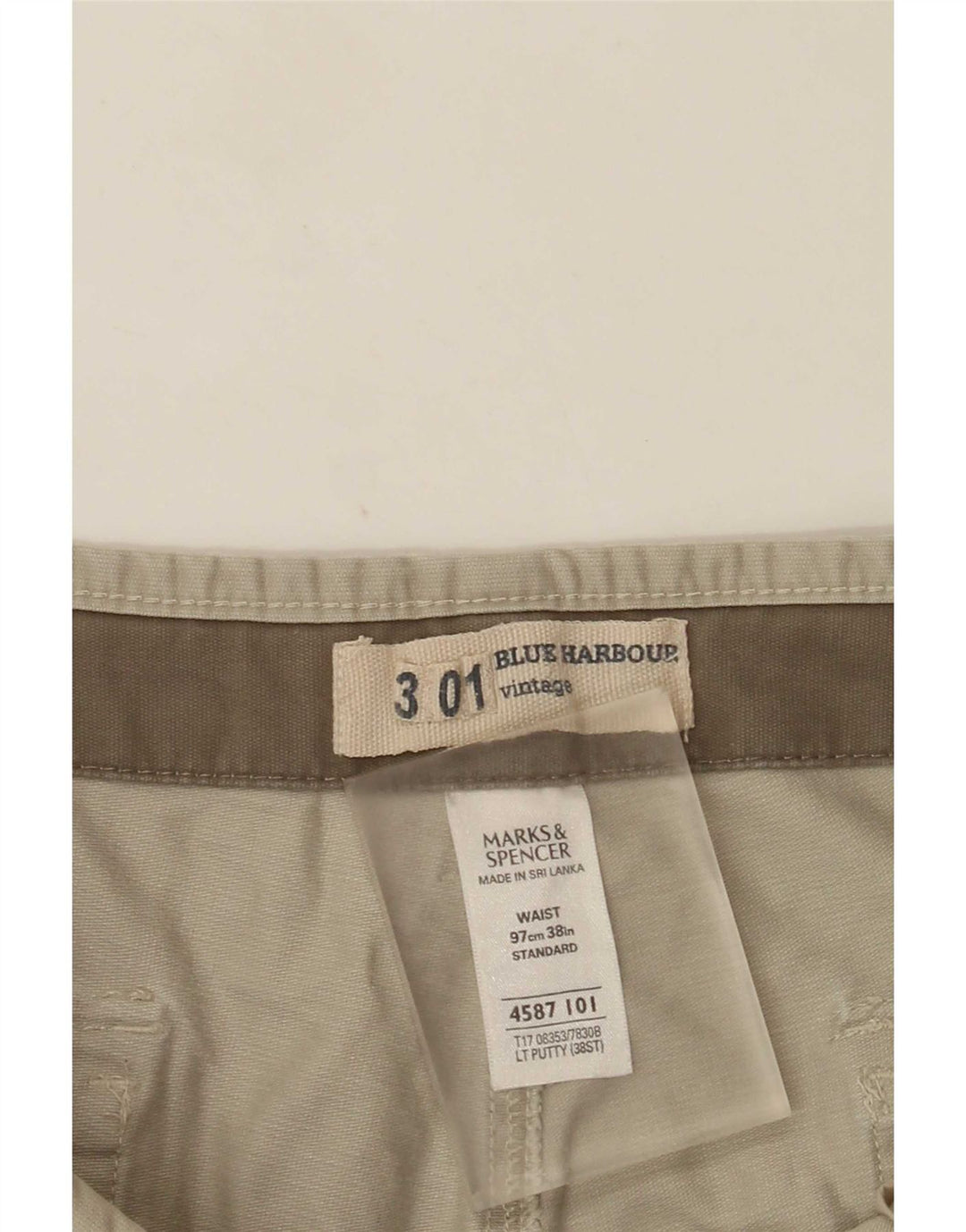 Shorts cargo masculino Marks & Spencer Blue Harbor W38 XL verde