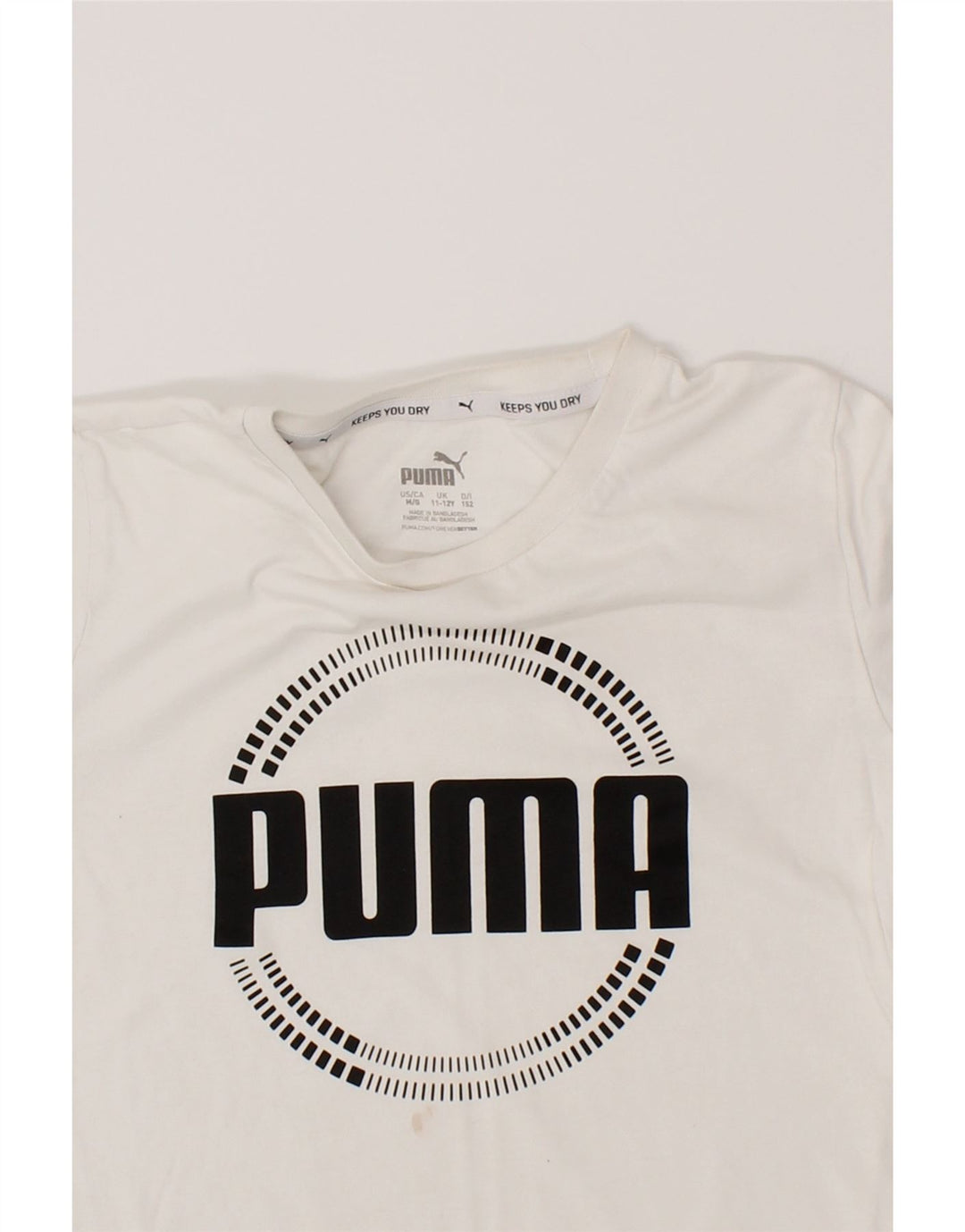 PUMA Boys Graphic T-Shirt Top 11-12 Years  White Cotton Vintage Puma and Second-Hand Puma from Messina Hembry 
