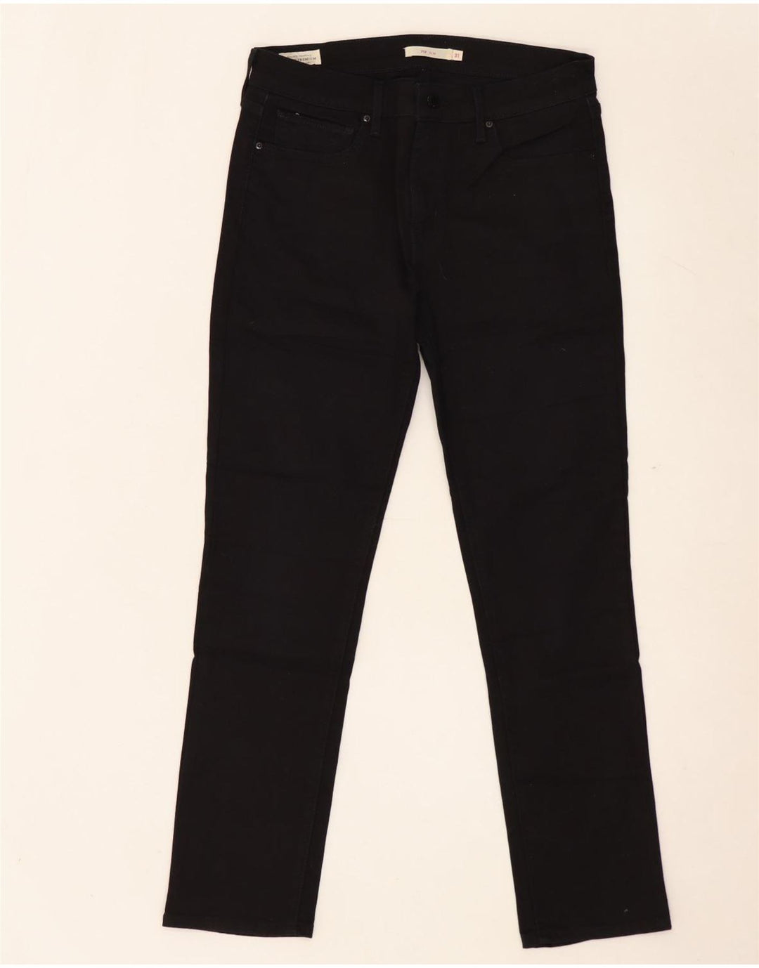 Calça jeans feminina LEVI'S 712 Slim W31 L29 algodão preto