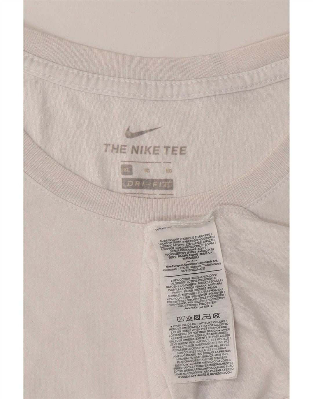 Camiseta masculina Nike Top XL algodão branco
