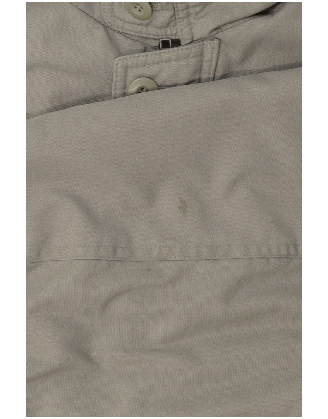 Jaqueta utilitária masculina vintage com capuz UK 40 grande cinza