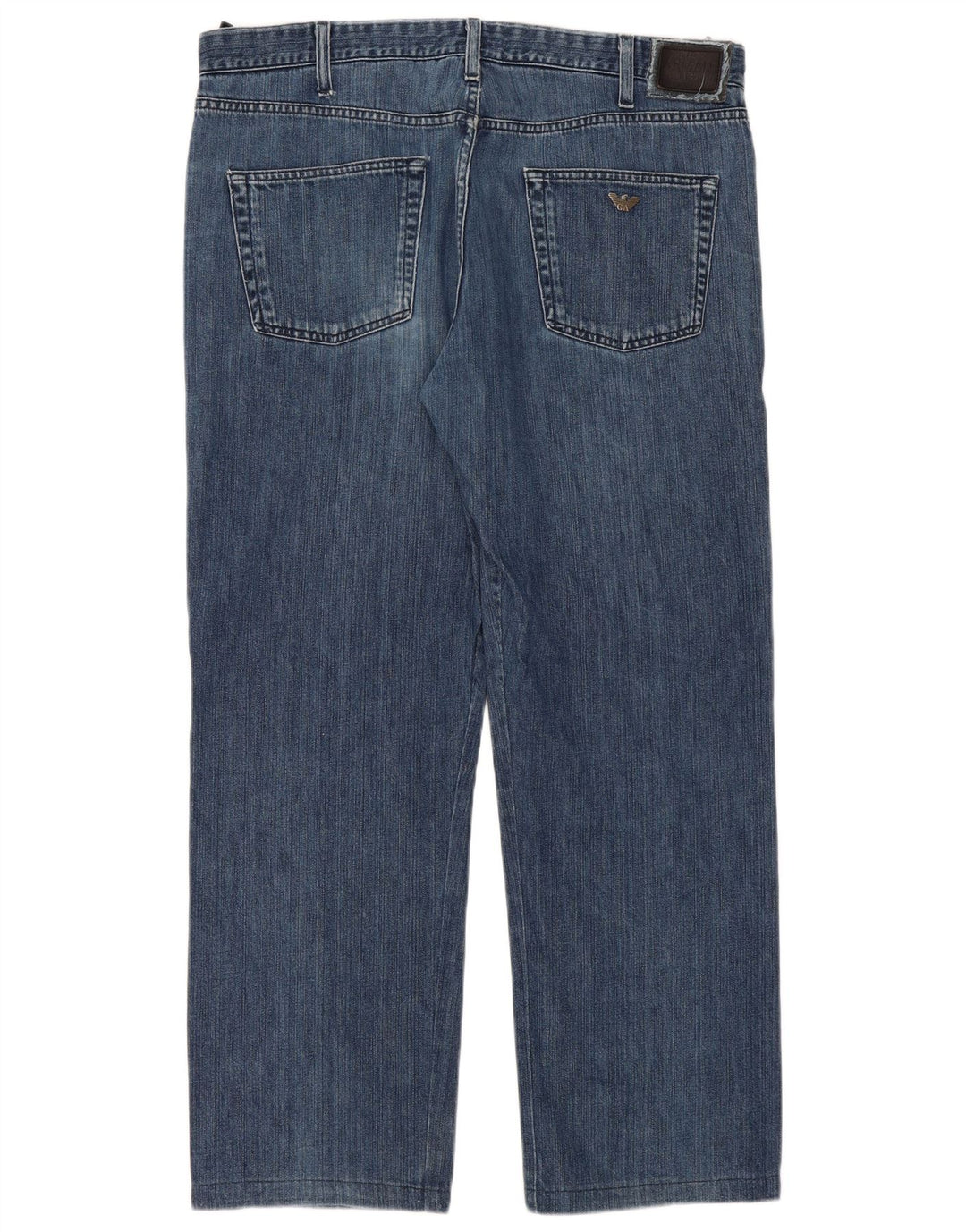Calça jeans reta masculina Armani W38 L31 algodão azul