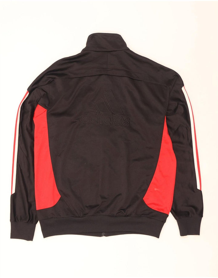 Adidas Mens Tracksuit Top Jacket UK 40/42 Medium Black Colourblock