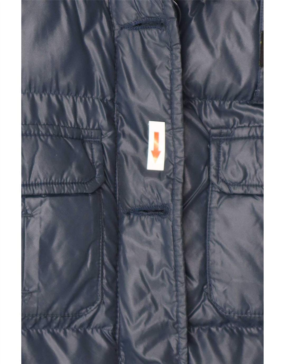 Jaqueta acolchoada feminina Blauer UK 10 pequena azul marinho
