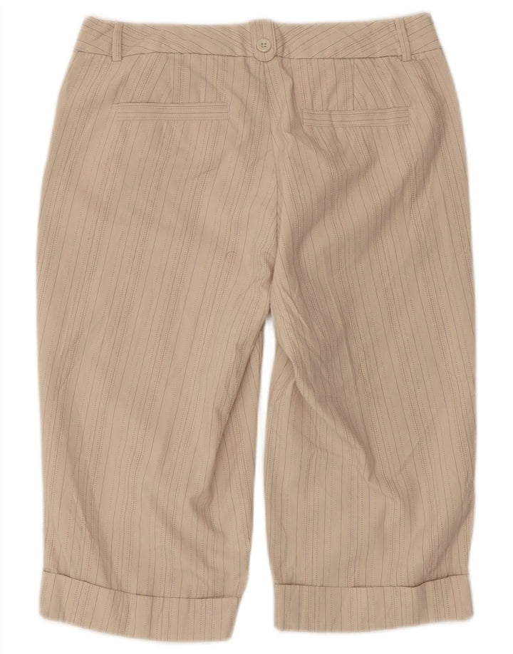 Shorts Chino feminino Dockers curvilíneo de cintura baixa EUA 4 pequeno W32 algodão bege