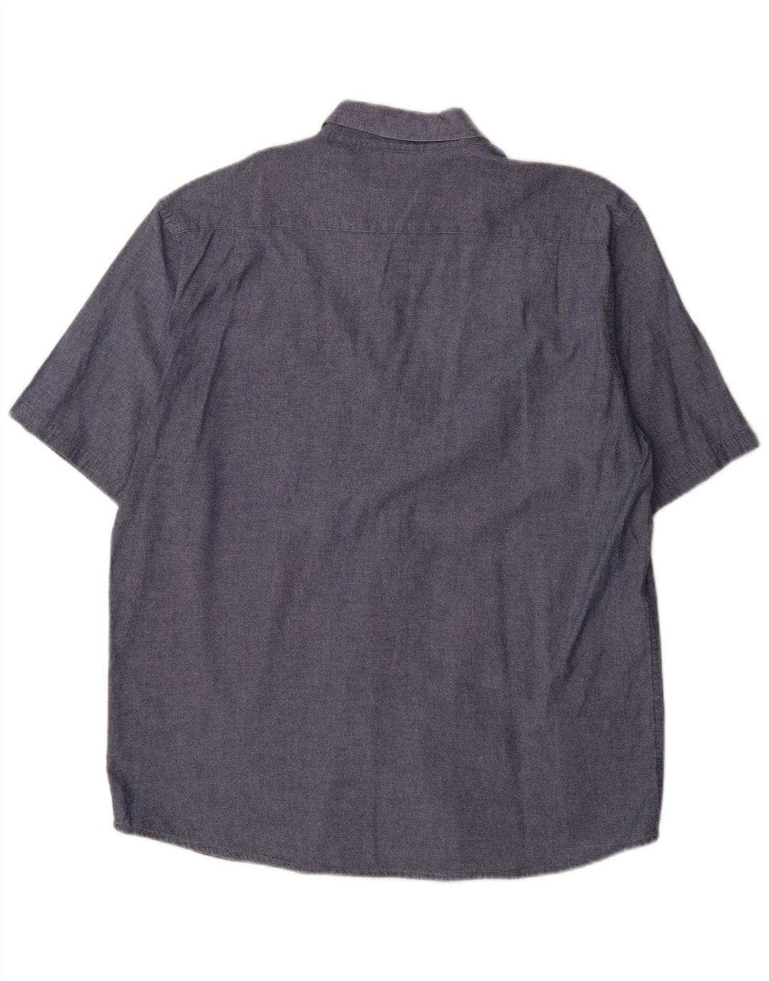Wrangler Camisa masculina de manga curta grande algodão azul marinho