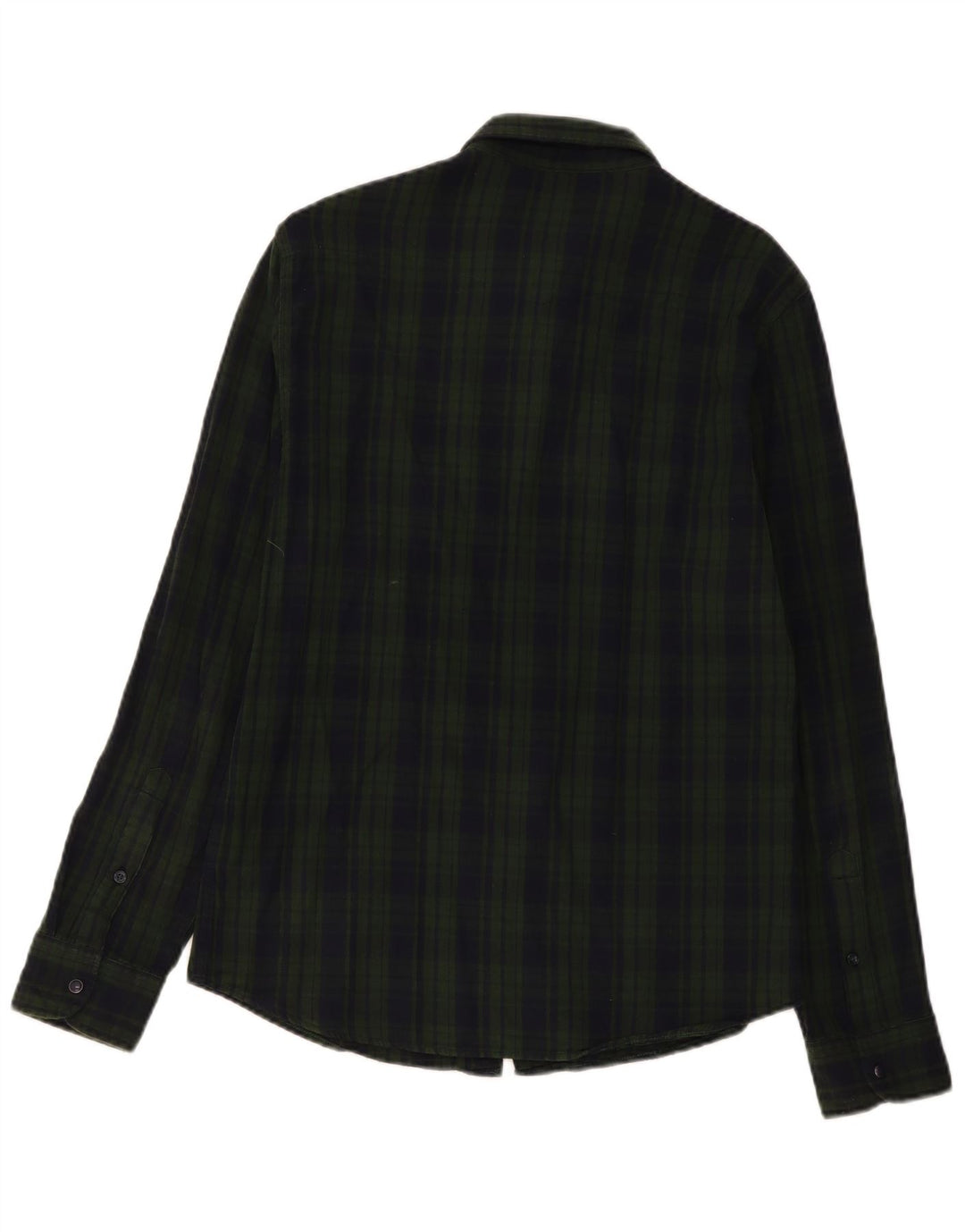 Camisa masculina Lee de flanela slim fit grande algodão xadrez verde